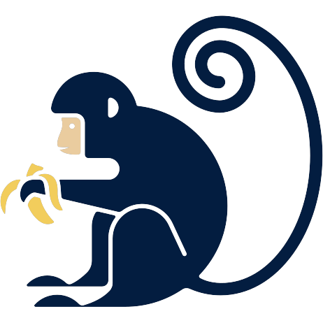 Banana Cuisine monkey mascot